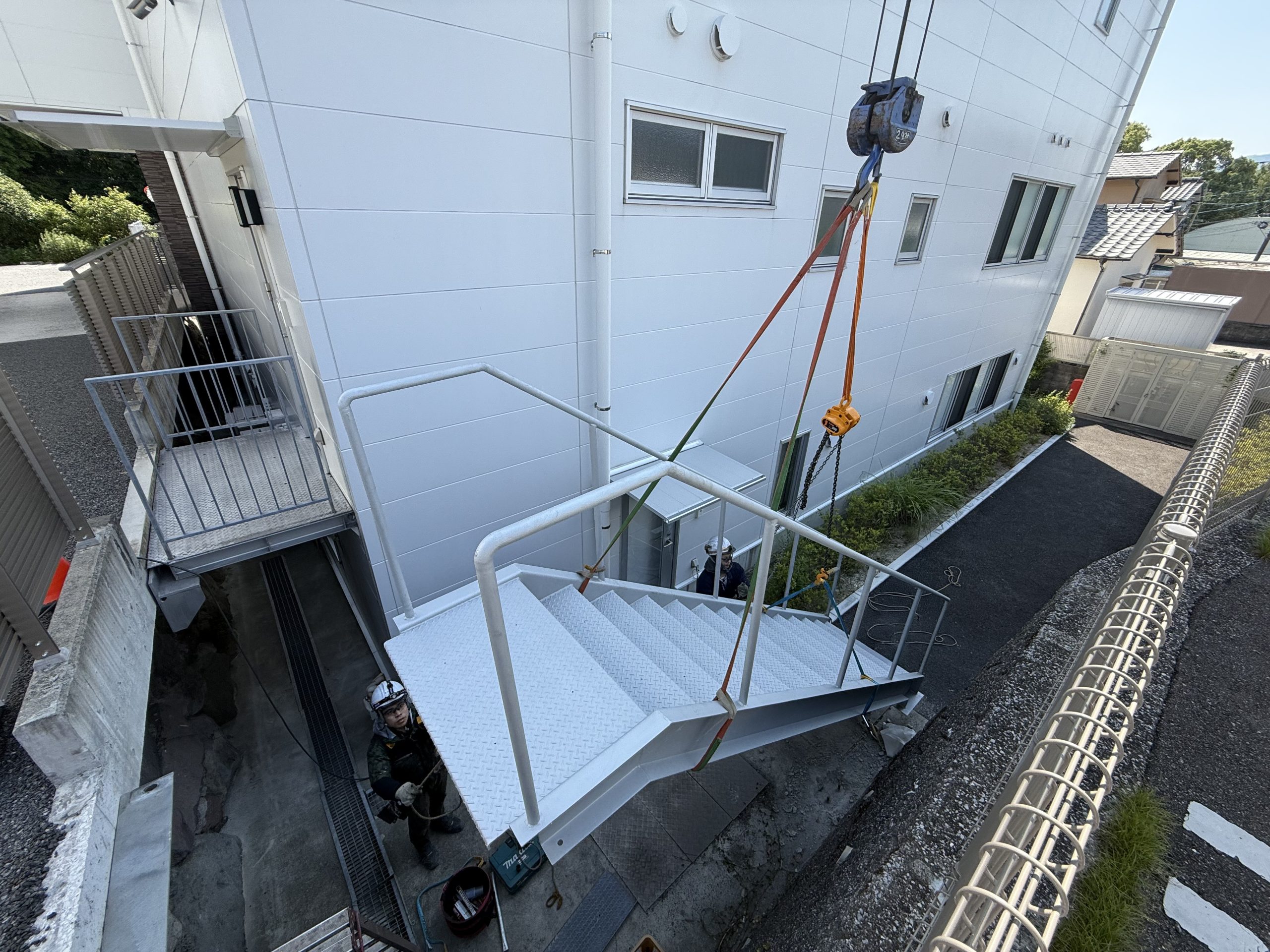 階段制作〜現地取付施工　大分市
